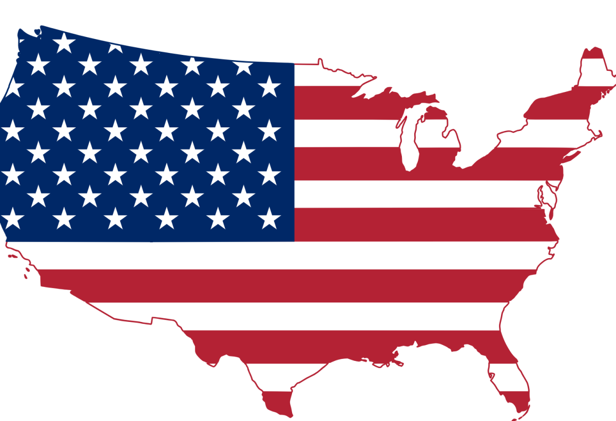 Flag-map of the United States by Дмитрий-5-Аверин is licensed under CC BY-SA 3.0.