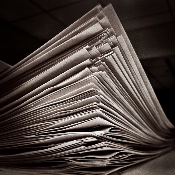 "Stack of Papers" by jenni from the block is licensed under CC BY 2.0.