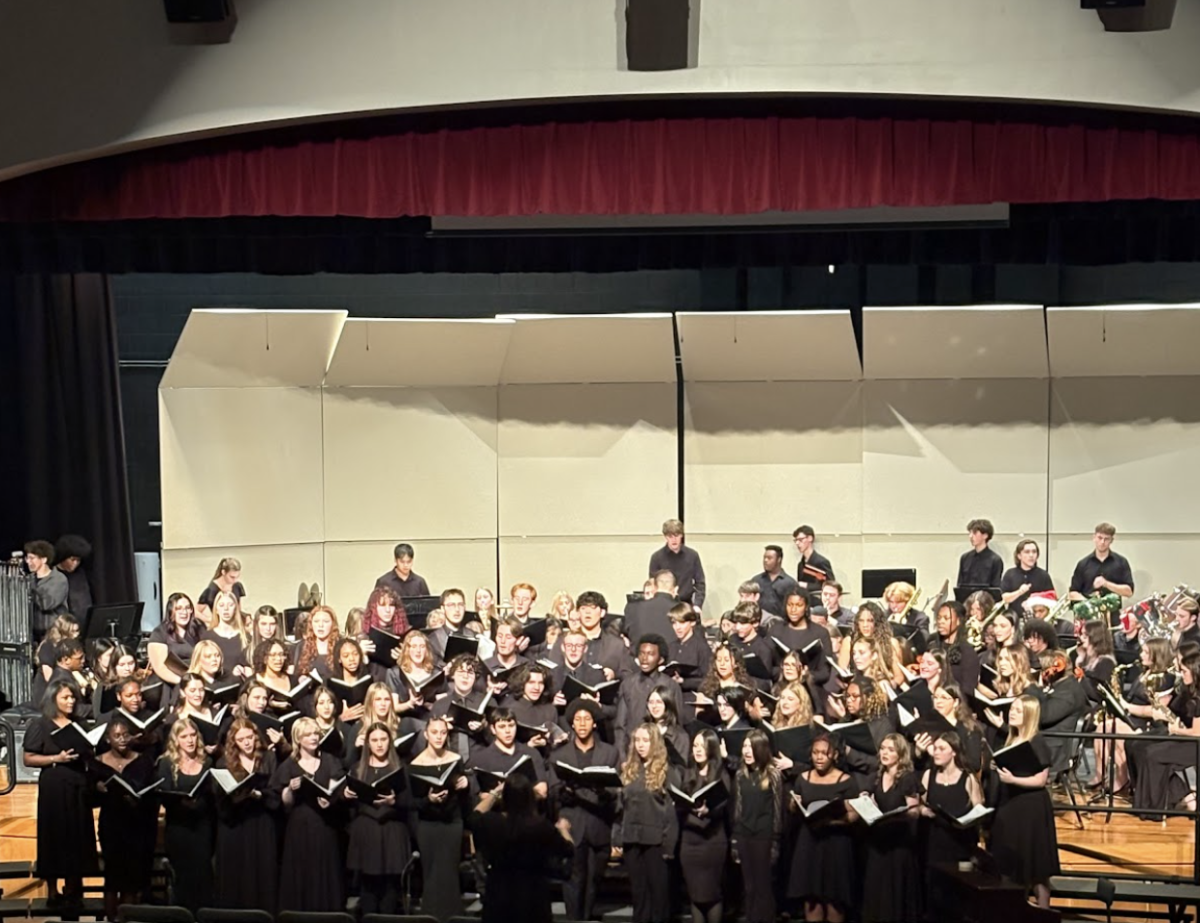 Choral group at the Winter Concert