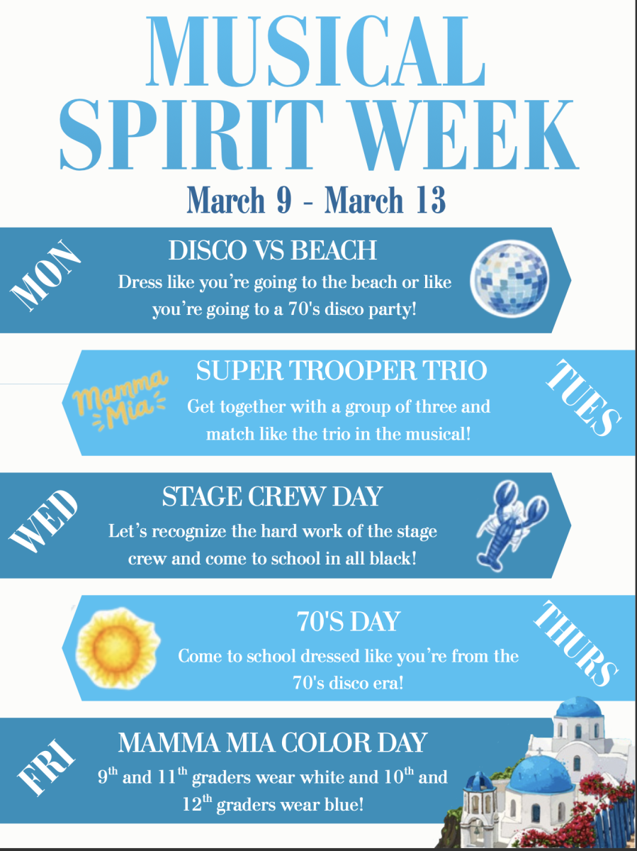 Musical Spirit Week Flyer